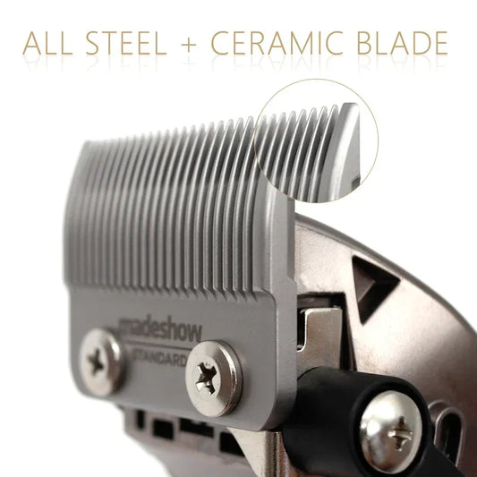Madeshow M10/M11 Professional Hair Clipper – Titanium Ceramic Blade, 7000RPM Salon Trimmer