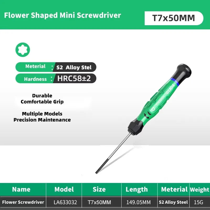 LAOA 1pcs precision screwdriver SL1.0-4.0  phillips mini  phillips plum blossom T5-T20