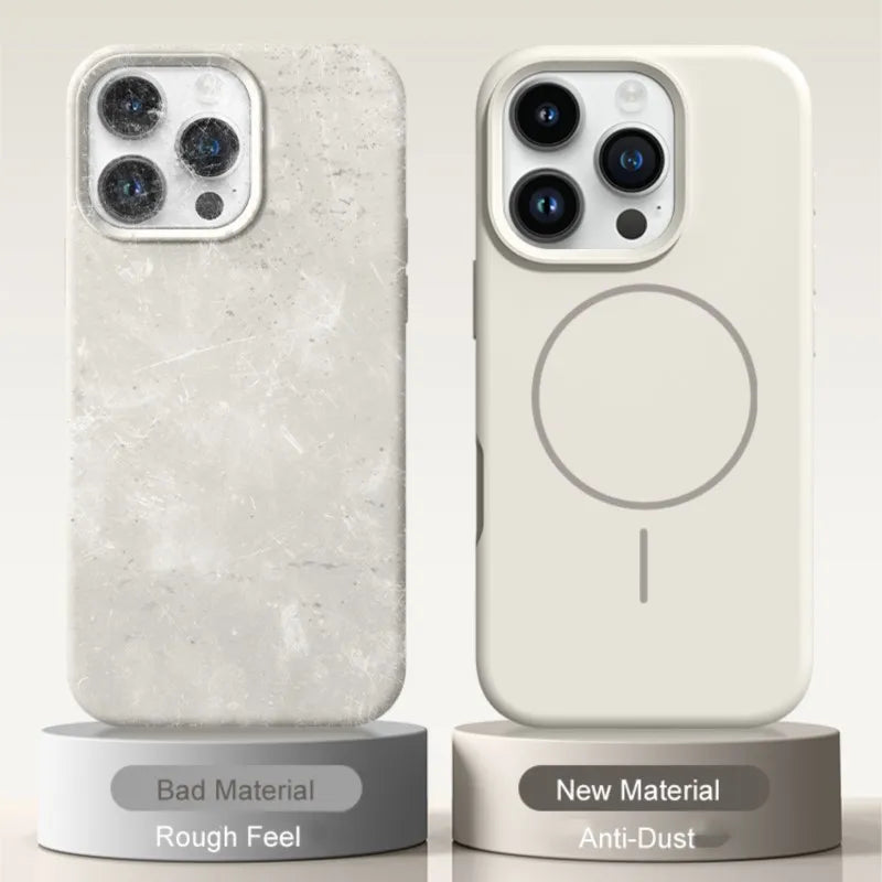 Luxury For Magsafe Magnetic Case For iPhone 15 14 16 Plus 11 12 13 Pro Max 16E Original Liquid Silicone Lanyard Strap Soft