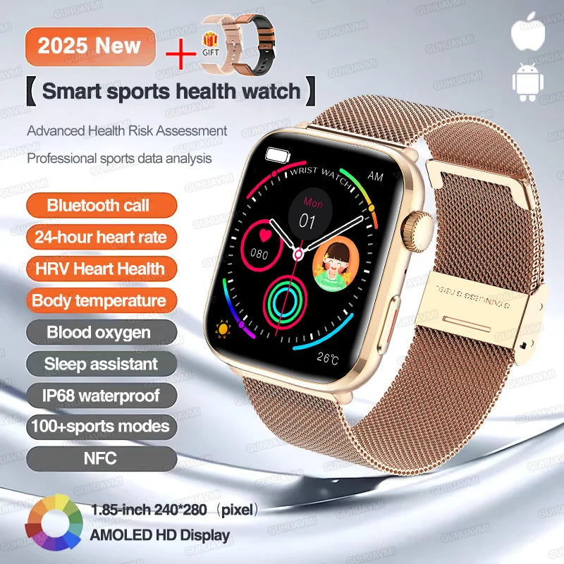 2025 Series 10 Thinstant classic Smart Watch Men Bluetooth Call AMOLED Screen NFC IP68 GPS Sport Health Tracker Women