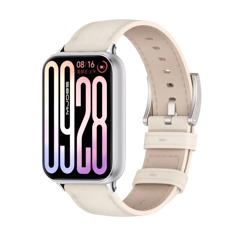 Mi Band 9 Pro Strap For Xiaomi Smart Band 9 Pro Leather Wristband For Mi Band 8 Pro Watchband For Redmi Watch 5 4 Accessories