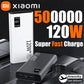 Xiaomi 120W Power Bank 50000mAh High Capacity Fast Charging Portable Battery Charger For iPhone Samsung Huawei Universal