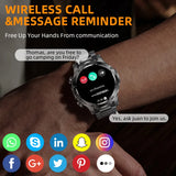 LIGE Compass Smart Watch Men 800mAh Outdoor Flashlight Bluetooth Call Waterproof Sports Fitness Tracker Pedometer Man