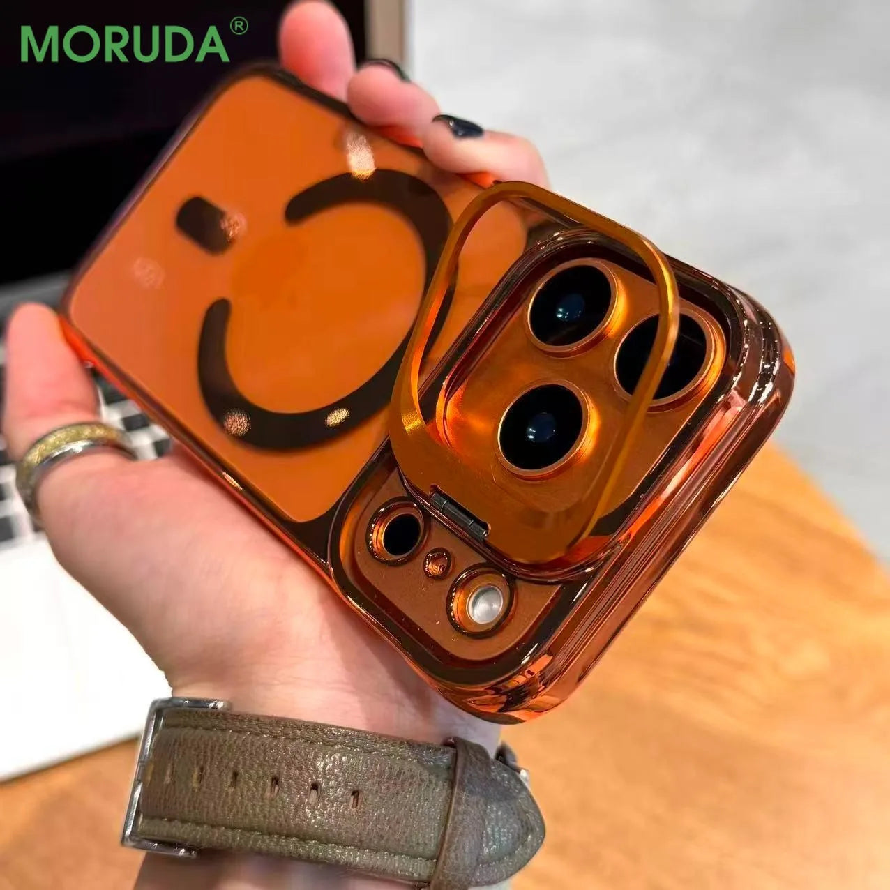 Fashion Frameless Magnetic Phone Case For iPhone 17 16 15 14 Pro Max 13 Creative Lens Bracket Ultra Thin for 17 Air 17Pro