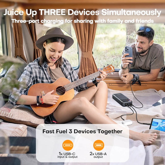 Tuodes Fast  Power Bank 20000mAh PD20W External Large Battery Capacity 22.5W Portable For iPhone Samsung Xiaomi