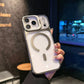 Fashion Frameless Magnetic Phone Case For iPhone 17 16 15 14 Pro Max 13 Creative Lens Bracket Ultra Thin for 17 Air 17Pro