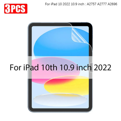 3Pcs Paper Feel Like Screen Protector For ipad Air 11 Pro 13 2024 10th 9th Generation 8 7 6 Air 5 4 Pro 11 12.9 10.5 No Glass