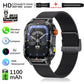 Fanwear men's smart watch Bluetooth call 1100mAh battery 100 days standby time 2.01 inch screen IP68