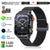 Fanwear men's smart watch Bluetooth call 1100mAh battery 100 days standby time 2.01 inch screen IP68