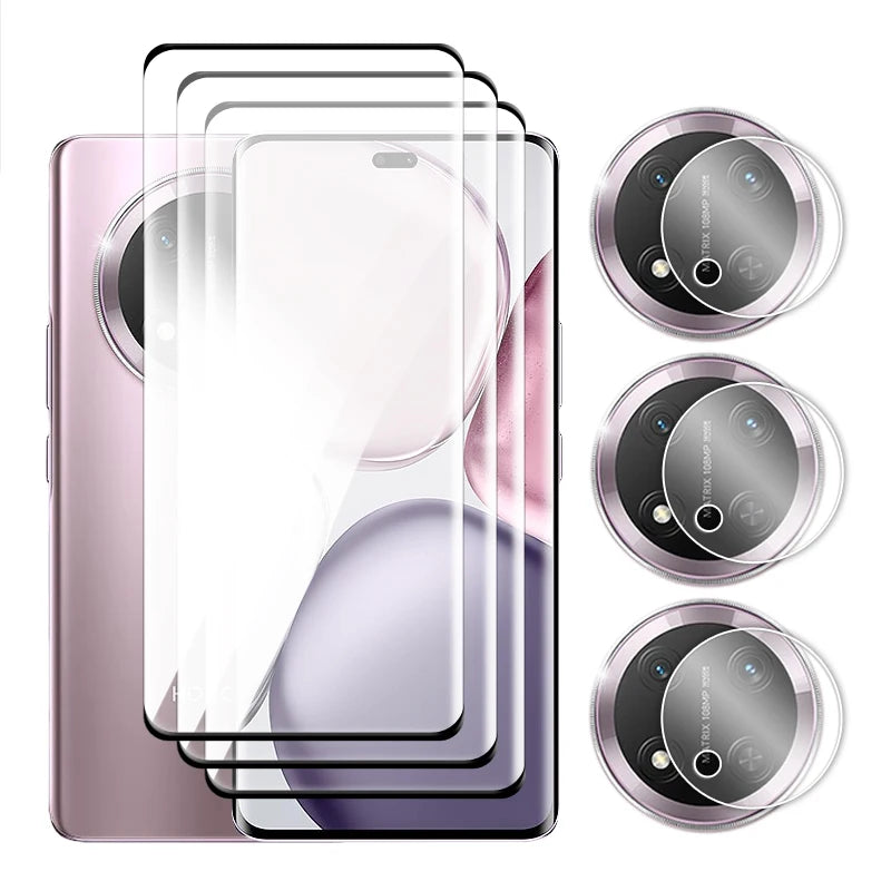 For Honor Magic7 Lite 5G Glass 3D Curved Full Cover Screen Protector Honor Magic 5 6 7 Lite Tempered Glass For Magic7 Lite Film