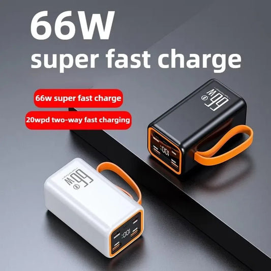 20000mAh Mini Power Bank 66W Fast Charging Two-Way Portable External Battery for IPhone Xiaomi Huawei Xiaomi