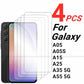 2/4PCS Screen Protector For Samsung Galaxy A55 Tempered Glass Samsung Galaxy A05S A05 A15 A25 A35 A55 5G Full Glue Screen Glass