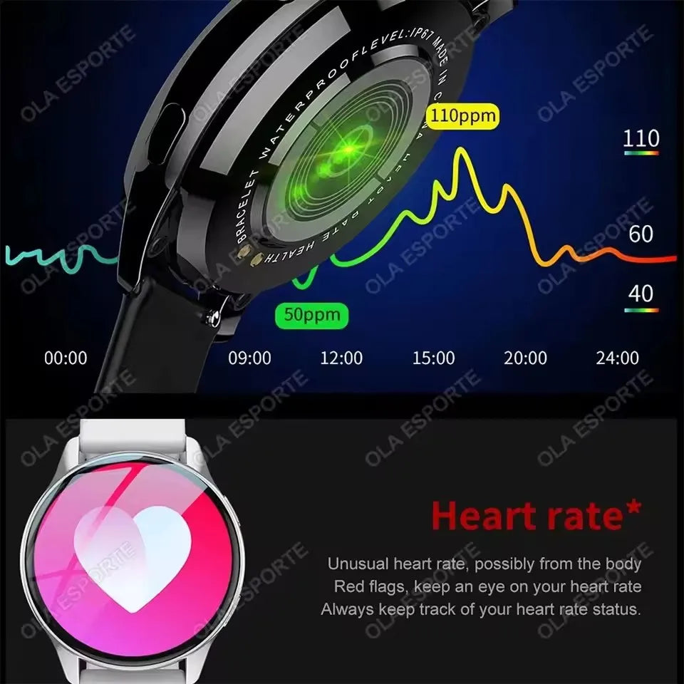 Xiaomi Women Bluetooth Call Smart Watch HeartRate Blood Pressure Monitoring Waterproof Men Android IOS