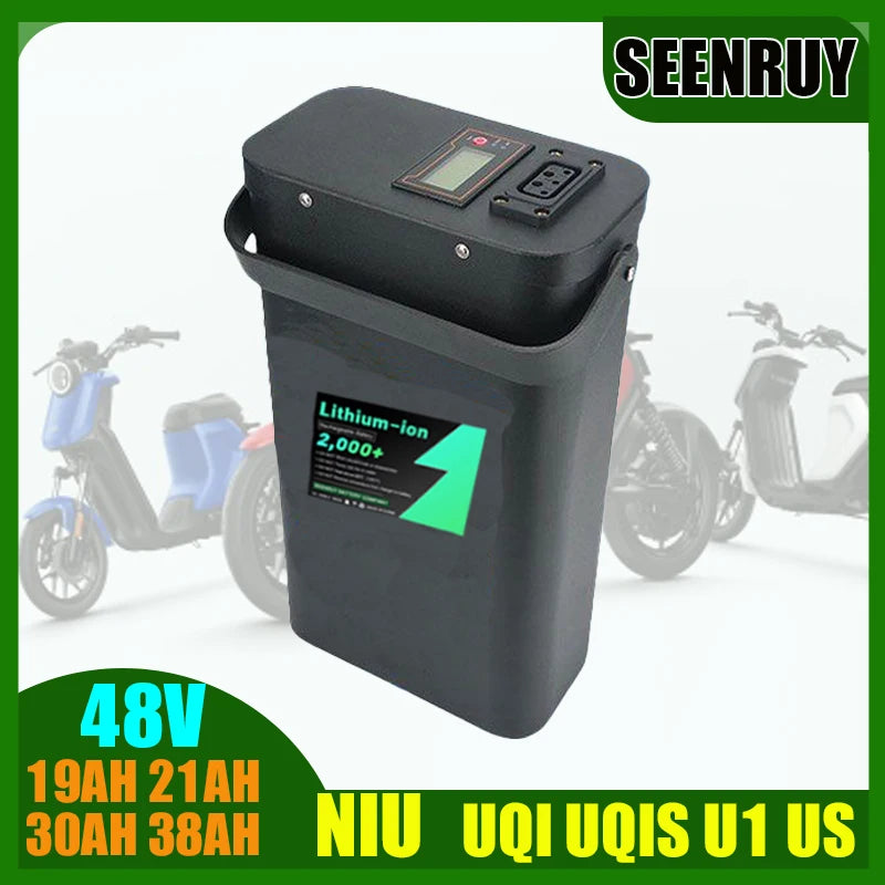 NIU  UQI UQIS U1 US 19AH 21AH 30AH 38AH LI-ION Battery Lithium with Smart BMS Bluetooth for Electric Vehicle