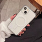 Luxury Transparent Magnetic For Magsafe Wireless Charge Cases For iPhone 16 14 13 12 11 15 Pro Max Shockproof Accessories