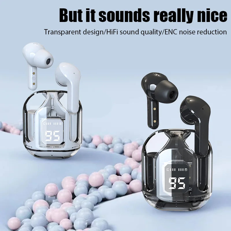 Air 31 Transparent Wireless Bluetooth Headset Small In Ear Buds Sports Stereo TWS Outdoor Sports for Phones