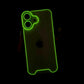 Luminous Neon Fluorescent Clear Phone For iPhone 16 Pro Max 15 14 13 12 11 Plus Camera Protection Soft Shockproof Cover