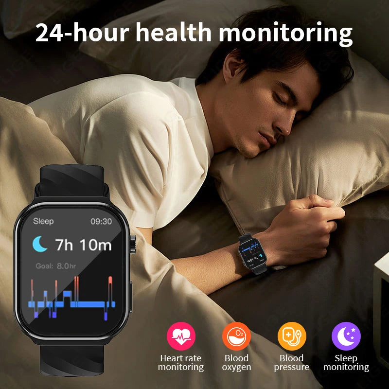 LIGE 2025 New AI Healthy Diagnose Smart Watch Blood Lipid Uric Acid Bluetooth Call Blood Pressure Health Smartwatch Men Women