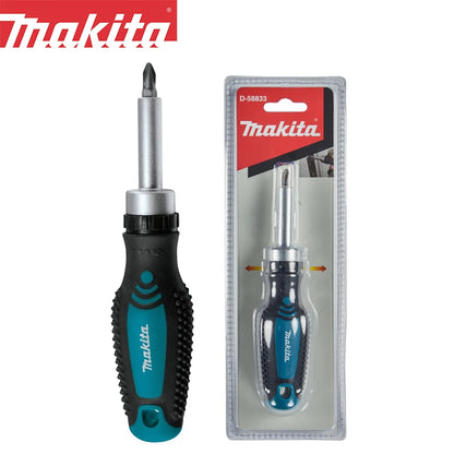 Makita D-58833 Ratchet Screwdriver 1/4" 25mm PH2 Positive Negative Magnetic Poles Screw Hand Tool Attachments
