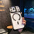 Fashion Frameless Magnetic Phone Case For iPhone 17 16 15 14 Pro Max 13 Creative Lens Bracket Ultra Thin for 17 Air 17Pro