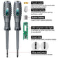 2pcs Word/Cross electrician screwdriver 12-220V Voltage Tester Pen AC/DC Induction Insulated