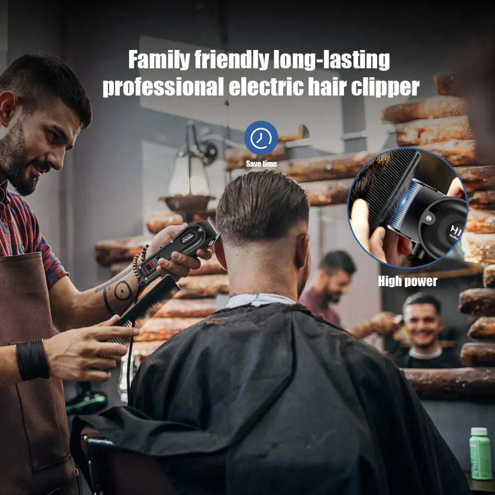 Professional Hair Clipper Set – Cordless Trimmer & Foil Shaver for Men