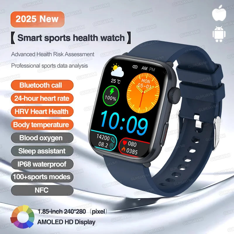 2025 Series 10 Thinstant classic Smart Watch Men Bluetooth Call AMOLED Screen NFC IP68 GPS Sport Health Tracker Women