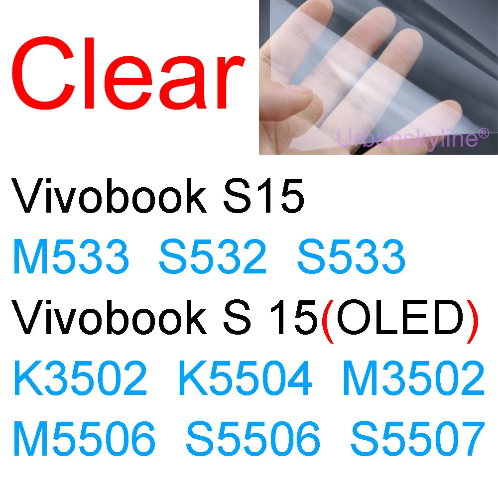 Screen Protector for ASUS Vivobook 14 Pro 14X OLED 15 15X 16 16X 17 17X 13 12 S Flip GO HD Clear Guard Matte Frosted Skin Film