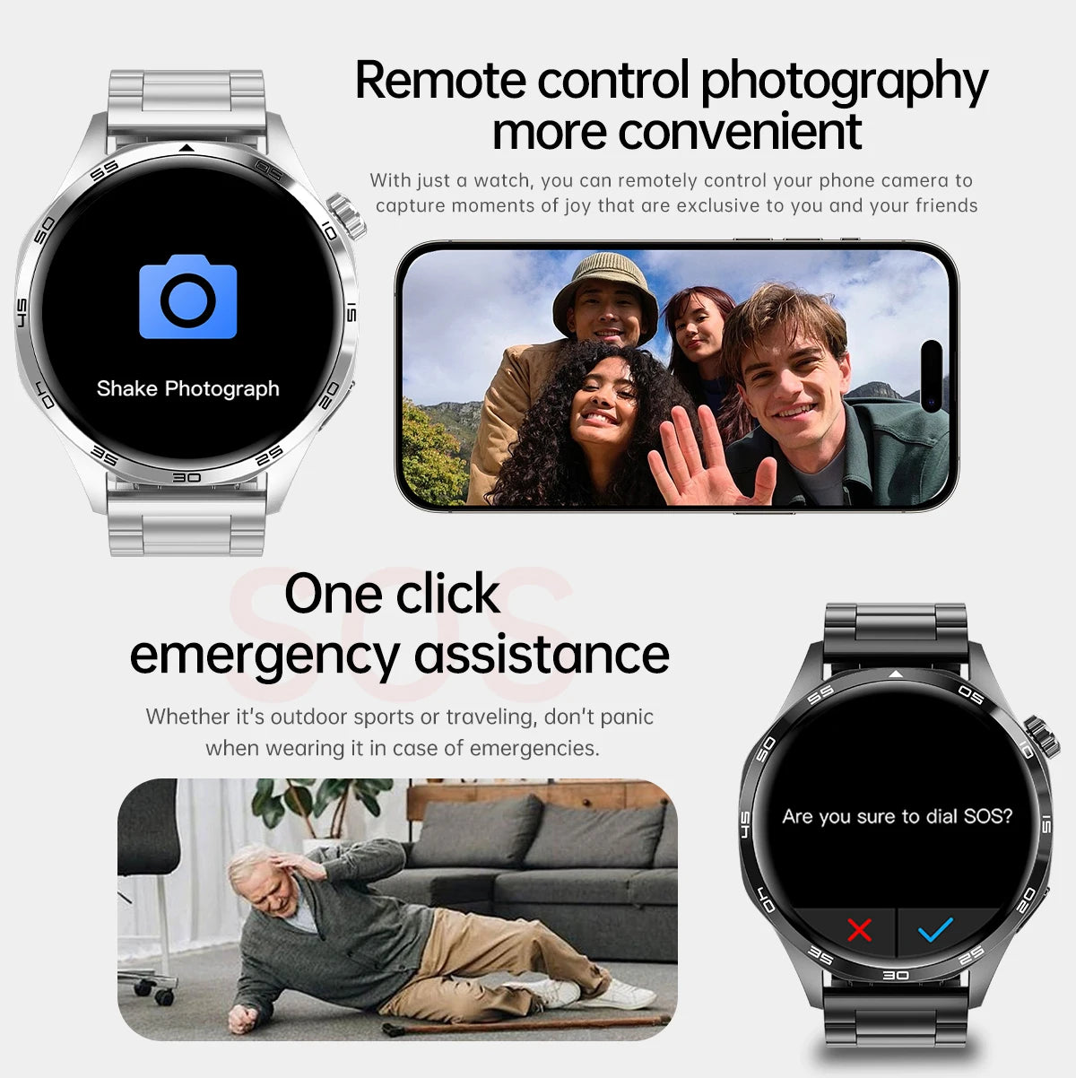 For Huawei WATCH GT5pro 2025 new men's watch Bluetooth call AI voice 100+ sports mode ip68 waterproof heart rate monitoring NFC