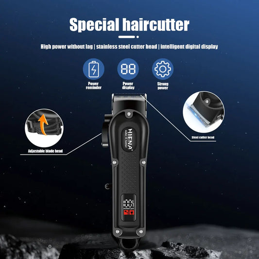 Professional Hair Clipper Set – Cordless Trimmer & Foil Shaver for Men