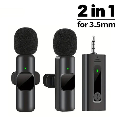 Wireless Lavalier Microphone – Mini Mic for iPhone, Android & Laptop, Live Streaming, Gaming & Recording