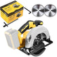 Cordless Circular Saw For DEWALT 20V MAX Battery, 7-1/4 Inch Brushless Power Circular Saws, 0-50 Degree Bevel Capability, Lightw