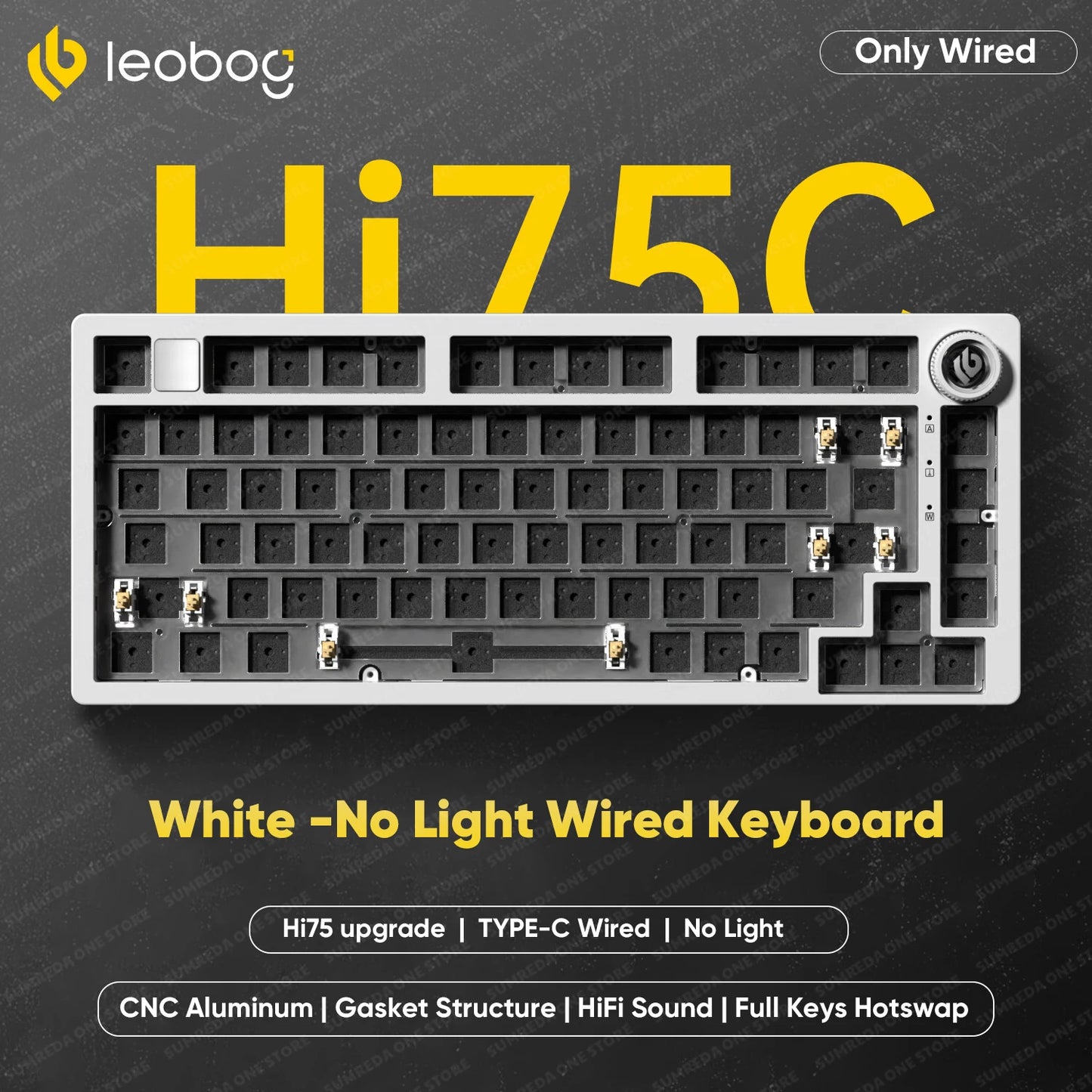 Leobog Hi75C Pro Wireless Mechanical Keyboard – 75% Layout, RGB, BT & 2.4G Wired
