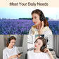 Men Gift Gold Wireless Headphones Bluetooth Stereo Game with Build-in MIC with Universal for Android and iOS