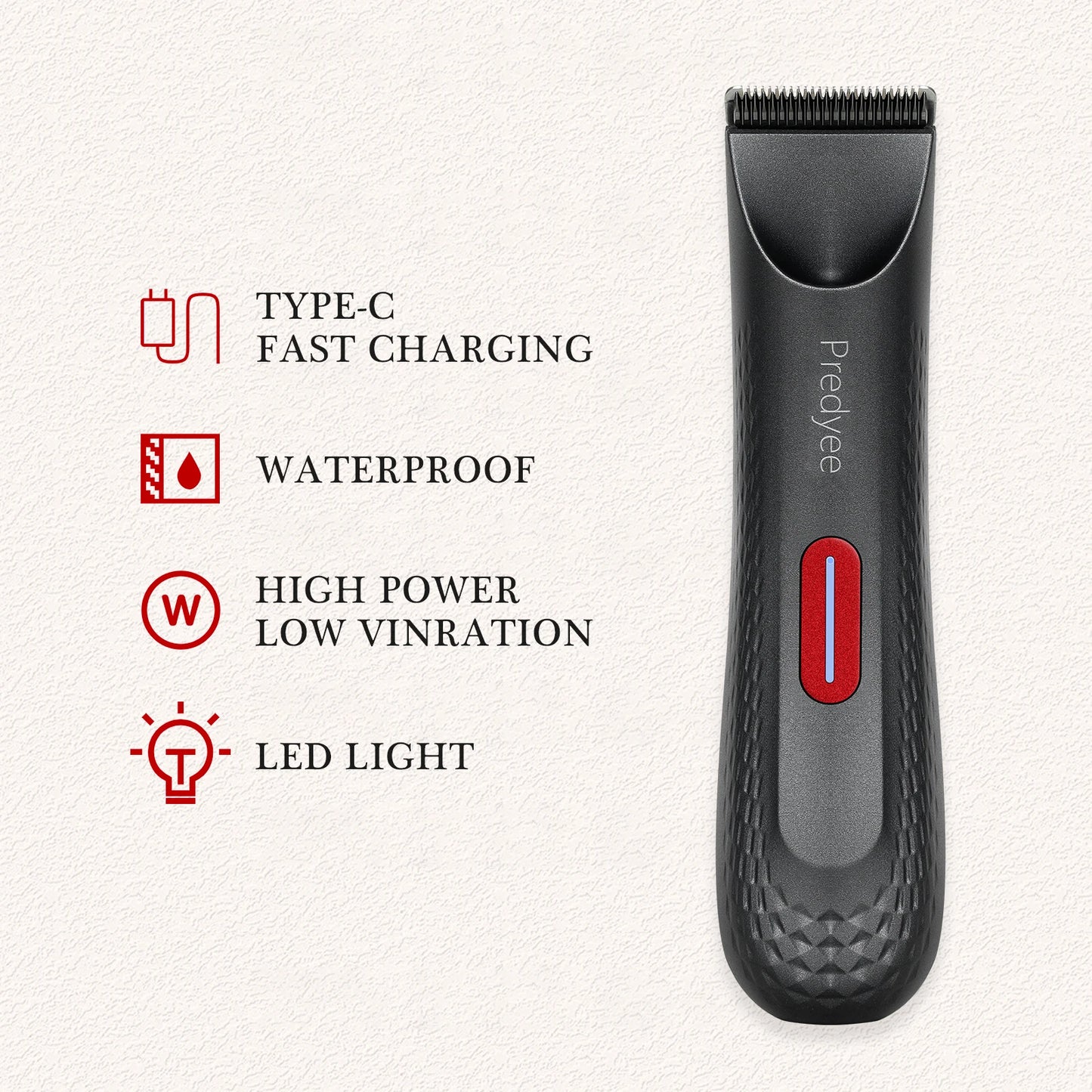 Women’s Electric Intimate Trimmer – Waterproof Body Groomer with Ceramic Blade