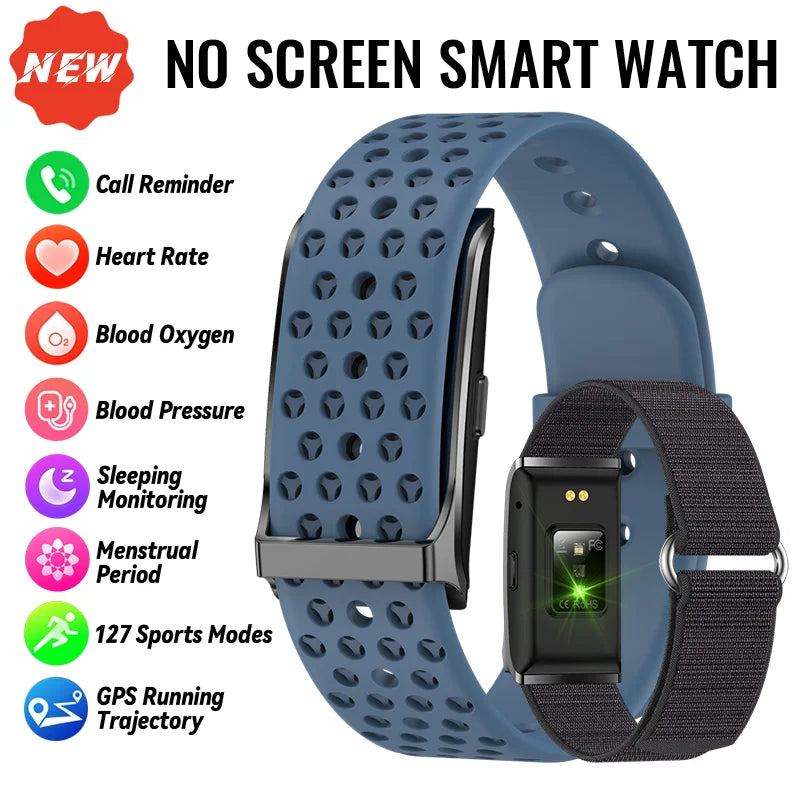 LIGE No Screen Smart Bracelet Heart Rate Blood Pressure Sleep Monitor Pedometer Sports Fitness Tracker Men Women Smartwatch 2025