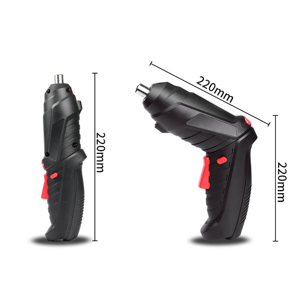 3.6V Wireless Mini Electric Screwdriver – Rechargeable Impact Drill with LED Light