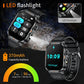 2025 New Professional Sports Smart Watch Men 2.01'' Large Screen Bluetooth Call Flashlight Waterproof Outdoor