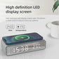 Wireless Charger Time Alarm Clock LED Digital Thermometer Chargers Fast Charging Dock Station for iPhone Samsung