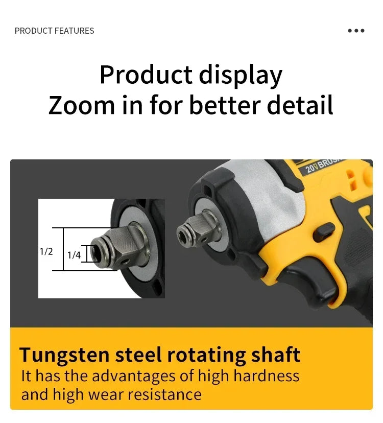DEWALT DCF922 20V Wireless Impact Wrench – 406Nm High Torque
