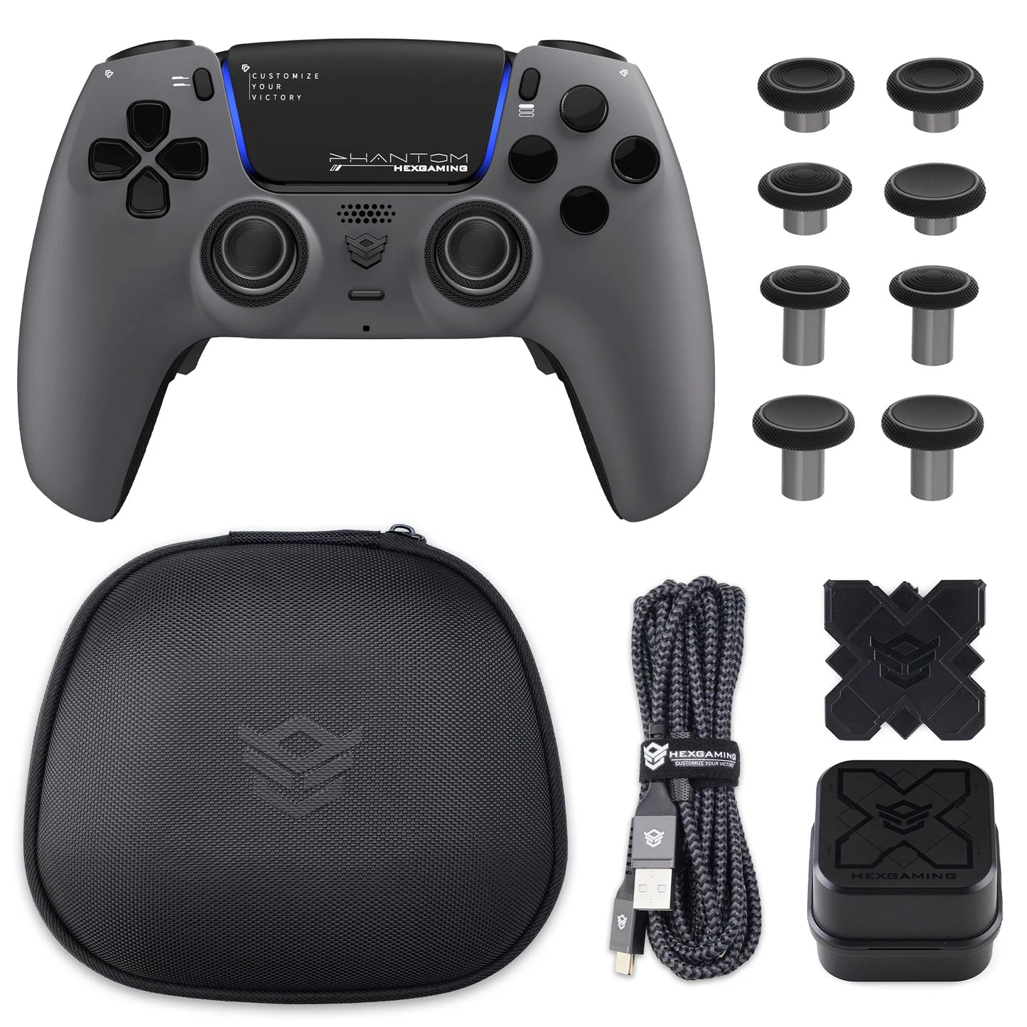 HEXGMING PHANTOM Wireless Bluetooth ALPS Joystick Controller – PS5, PC & Steam Compatible