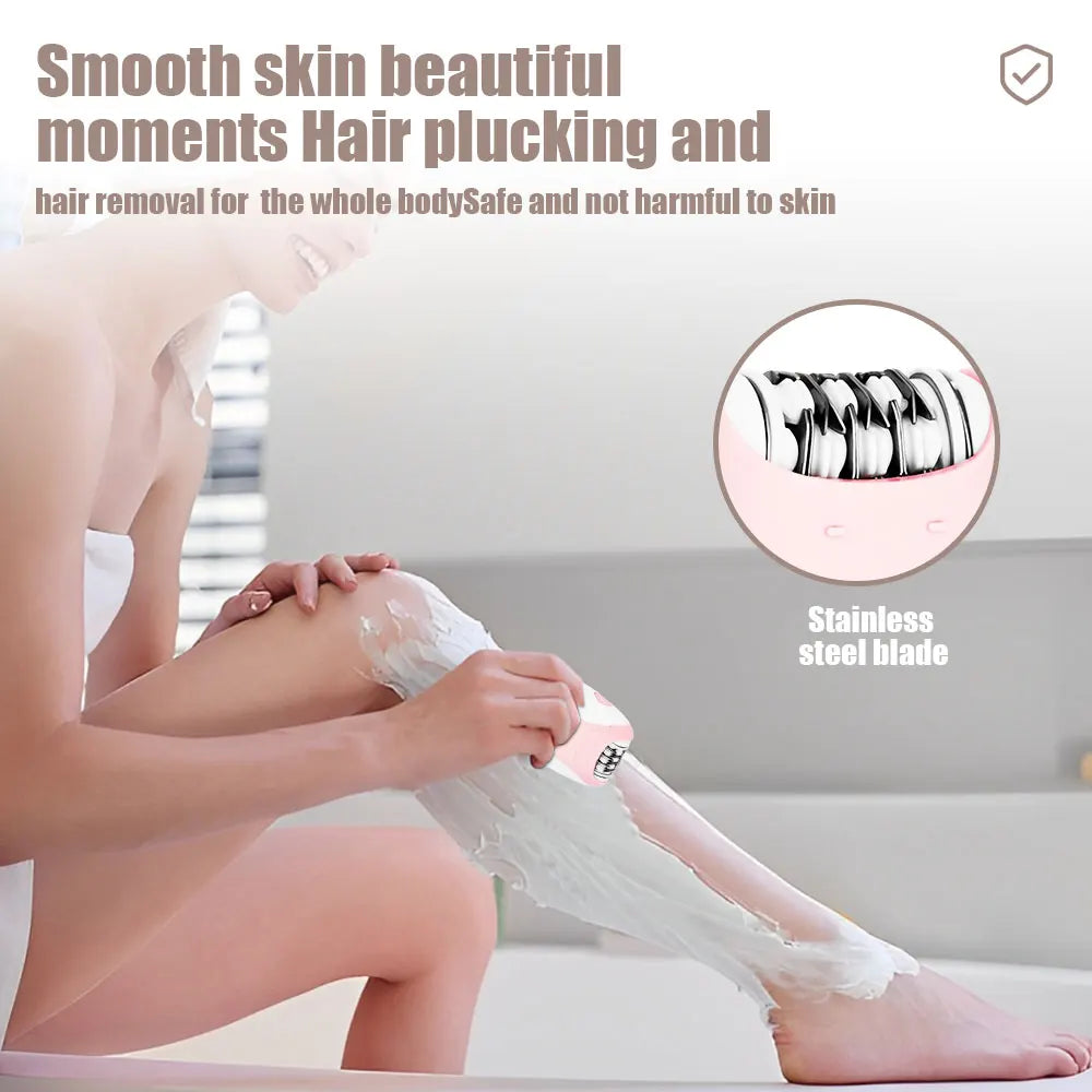 KEMEI 189B 3-in-1 Electric Epilator – Fast Charging Waterproof USB for Women