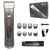 Professional Rechargeable Hair Clipper – LCD Display, Titanium Blade, 3–25mm Nozzles