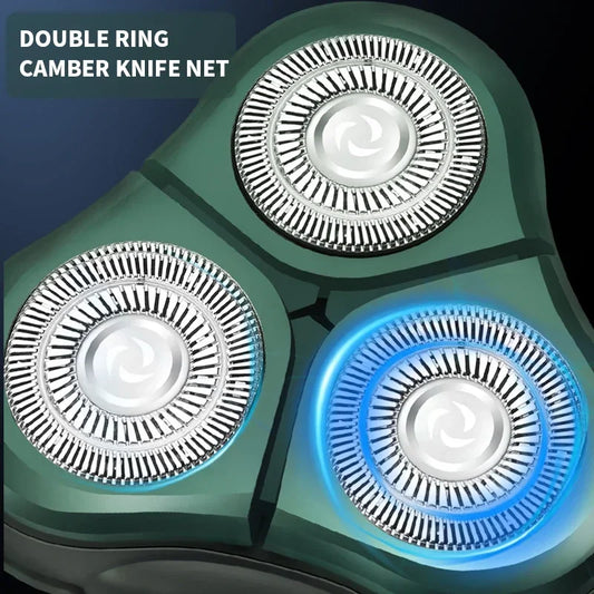 Smart Electric Shaver – LCD Display 3-Head Floating USB Rechargeable Razor