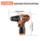 LYUWO 12V/20V Cordless Lithium-Ion Charging Drill – Portable Power Tool