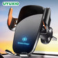 UYUXIO Manual Clamp Wireless Car Fast Charger 15 Air Vent Car Mount Phone Holder for iPhone Samsung Android Phone