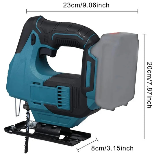 Cordless Jig Saw for Makita 18V-21V – LED & Infrared Cutting Assist (No Battery)