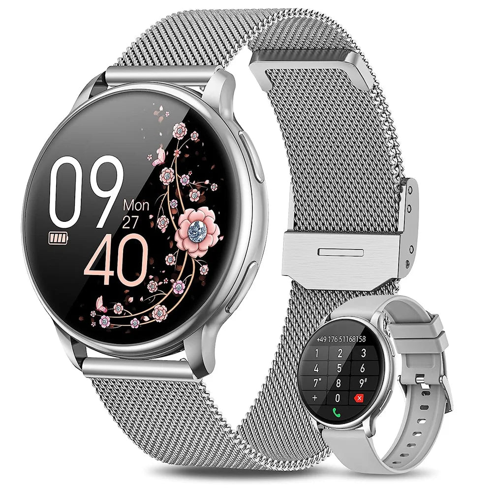 Feminine 1.39'' HD Smart Watch with Menstrual Cycle Tracker Heart Rate & Sleep Monitor IP67 Waterproof Fitness for Women