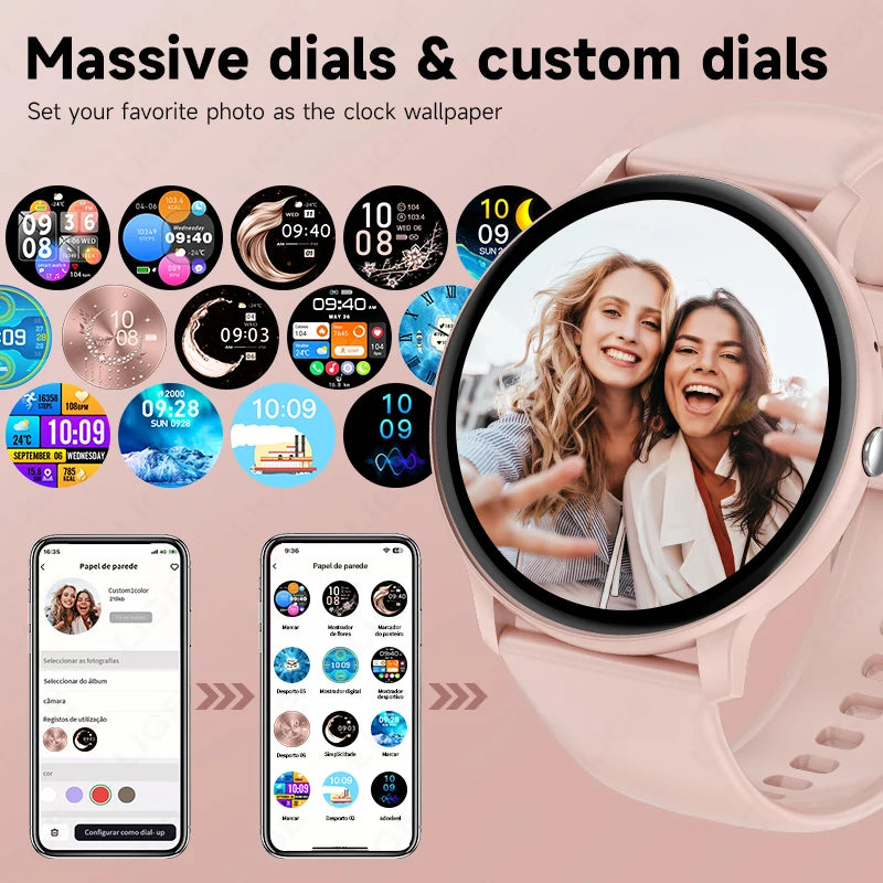 LIGE Smart Watch Women Men Bluetooth Call Sports Fitness Heart Rate Health Monitor Smartwatch Ladies For Android iOS