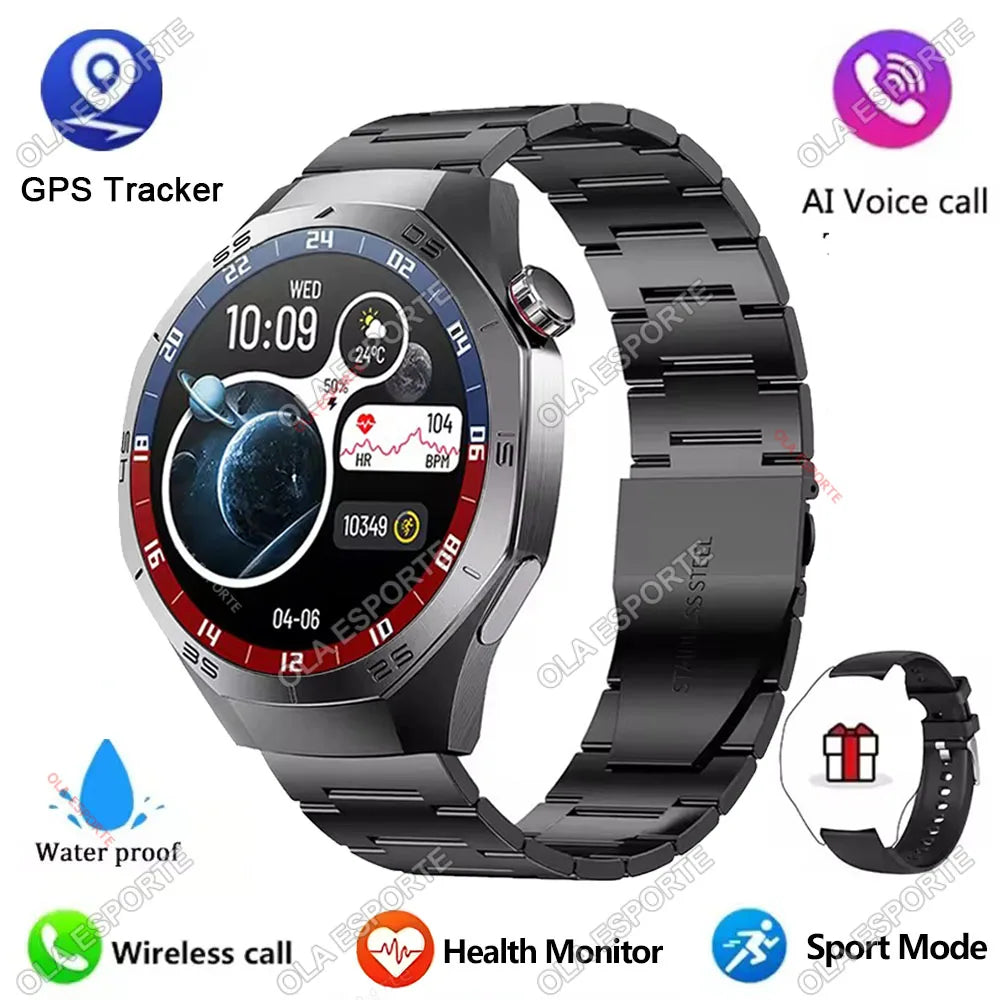 2025 New Watch 5 Pro Smart Watch 1.5“ AMOLED Screen NFC GPS Tracker BT Call Health Waterproof Men Women For Android